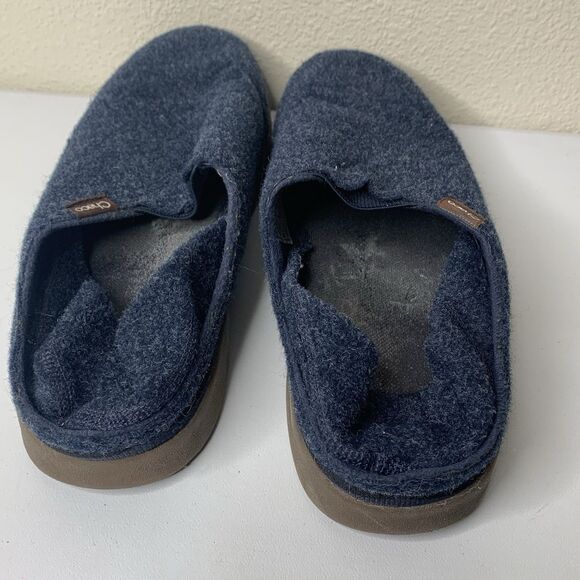 Chaco Revel Blue Wool Felt Slipper Shoes Men’s Sample Sz 9 main image 7